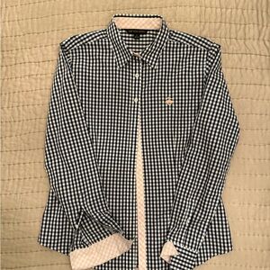 Brooks Brothers Navy and White Gingham Shirt